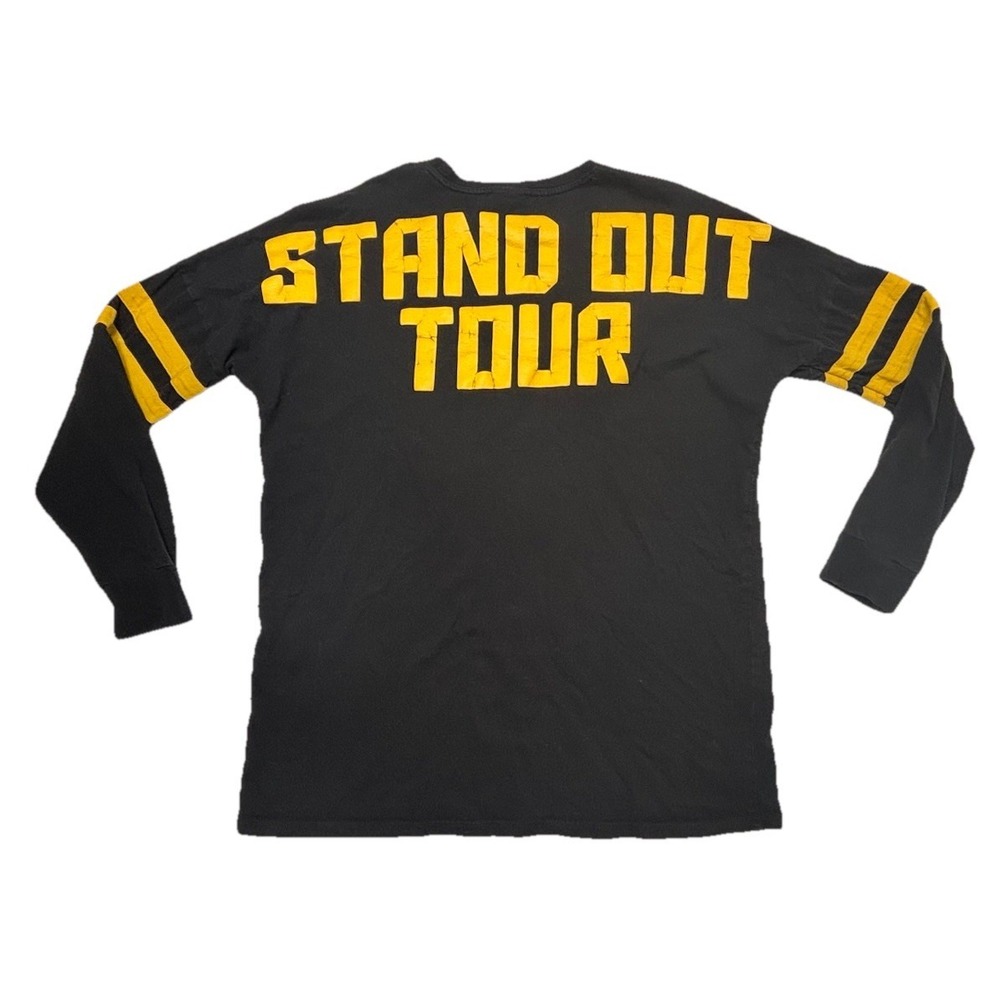 Disney Powerline Stand Out Tour Long Sleeve Shirt‎ Black Yellow S Spirit Jersey